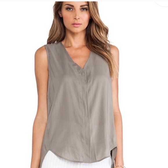 Theory Tops - Theory Green/Gray Size Small Top